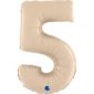 BALLONS-BALLONS CHIFFRES-BALLONS CHIFFRES CREME-BALLON CHIFFRE 5-BALLON CHIFFRE 5 CREME