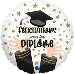 BALLONS-BALLONS HELIUM-BALLON FELICITATION POUR TON DIPLOME-DIPLOME