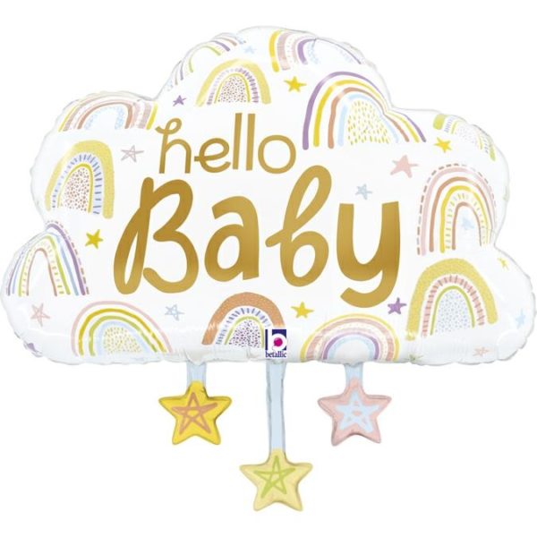BALLONS-BALLONS HELIUM-BALLON NAISSANCE-BALLON BEBE-BALLON HELLO BABY