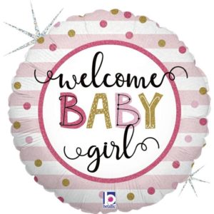 BALLONS-BALLONS HELIUM-BALLON WELCOME BABY GIRL-WELCOME BABY GIRL