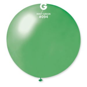 BALLONSETHELIUM-BALLONSLATEX-BALLONSXXL-80CM-VERTMENTHE-METALLISE