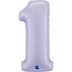 ARTICLES DE FETE-BALLONS-BALLON CHIFFRE-BALLON CHIFFRE LILAS-BALLON CHIFFRE LILA