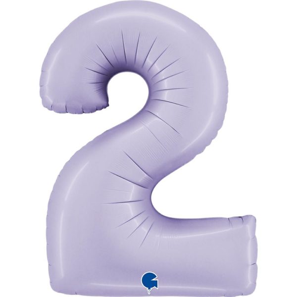 ARTICLES DE FETE-BALLONS-BALLON CHIFFRE-BALLON CHIFFRE LILAS-BALLON CHIFFRE LILA