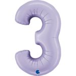 ARTICLES DE FETE-BALLONS-BALLON CHIFFRE-BALLON CHIFFRE LILAS-BALLON CHIFFRE LILA