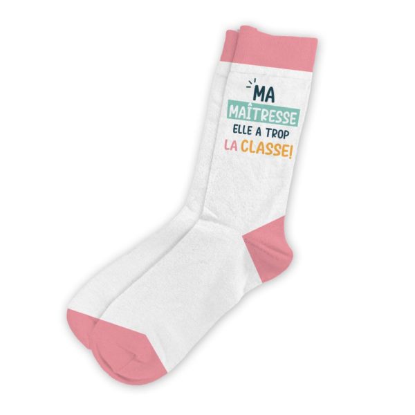 HUMORISTIQUE-TEXTILE-CHAUSSETTE-MAITRESSE