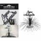 ARTICLES-DE-FETE-ANNIVERSAIRE-CENTRE DE TABLE NOIR ANNIVERSAIRE ROSE-ANNIVERSAIRE-NOIR
