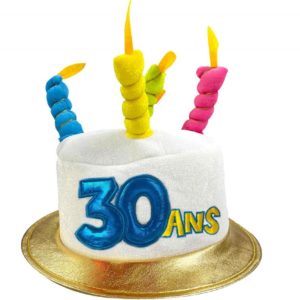 ACCESSOIRESDEFETES-CHAPEAUX-JOYEUXANNIVERSAIRE-BOUGIES-30ANS