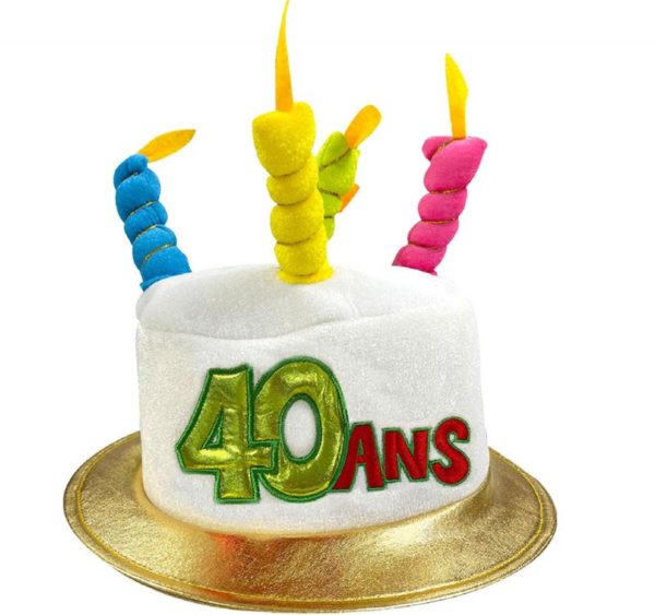 ACCESSOIRESDEFETES-CHAPEAUX-JOYEUXANNIVERSAIRE-BOUGIES-40ANS
