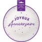 ANNIVERSAIRE-THEMESCOULEURES-VIOLET-ASSIETTES18CM