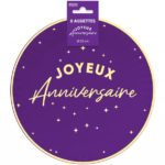 ANNIVERSAIRE-THEMESCOULEURES-VIOLET-ASSIETTES23CM