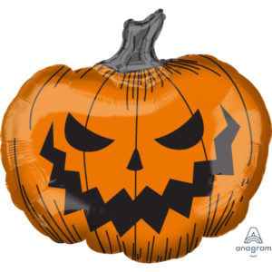 FETESETOCCASIONS-BALLONALUMINIUM-CITROUILLE-HANTEE