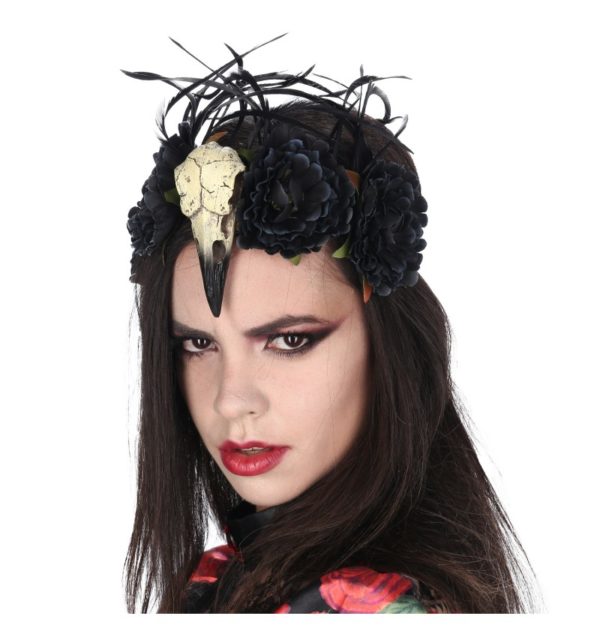 FETESETOCCASIONS-HALLOWEEN-LOUPSETMASQUES-BANDEAU-VAUDOU-TETEDOISEAU