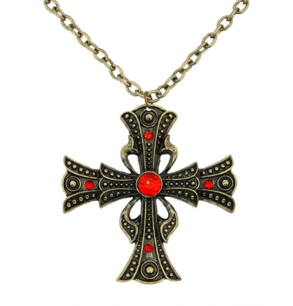 FETESETOCCASIONS-HALLOWEEN-ACCESSOIRESDEVAMPIRES-CROIX-PENDENTIF