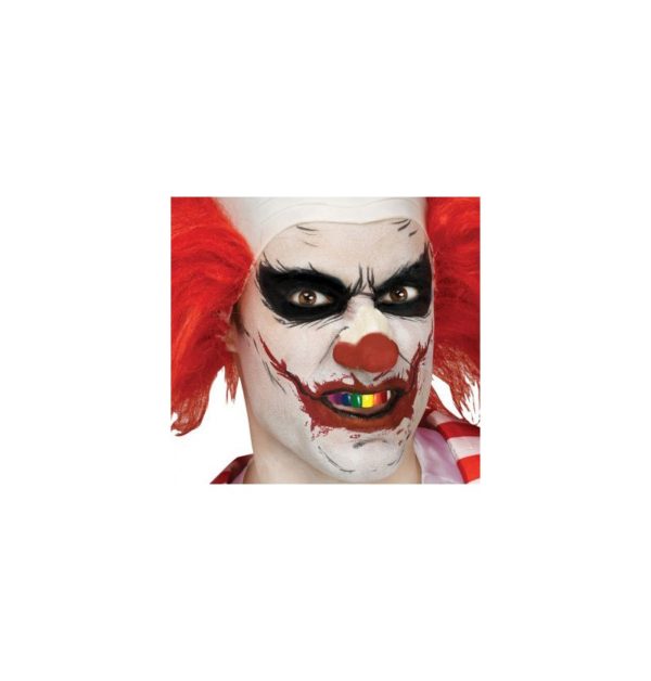 FETESETOCCASIONS-HALLOWEEN-ACCESSOIRESVISAGE-DENTIER-CLOWN-ARCENCIEL