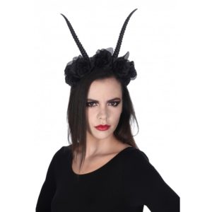 FETESETOCCASIONS-HALLOWEEN-ACESSOIRESCHEVEUX-SERRETETE-DEMON-NOIR