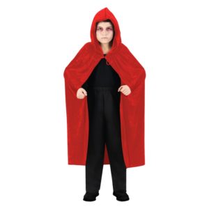 FETESETOCCASIONS-HALLOWEEN-CAPE-ENFANT-VELOURS-ROUGE-120CM