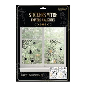 FETESETOCCASIONS-HALLOWEEN-DECODESALLE-ARAIGNEES-STICKERS-VITRE