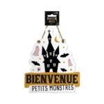 FETESETOCCASIONS-HALLOWEEN-DECODESALLE-PLAQUEDEPORTE-BIENVENUEPETITSMONSTRES