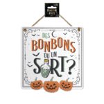 FETESETOCCASIONS-HALLOWEEN-DECODESALLE-PLAQUEDEPORTE-DESBONBONSOUUNSORT