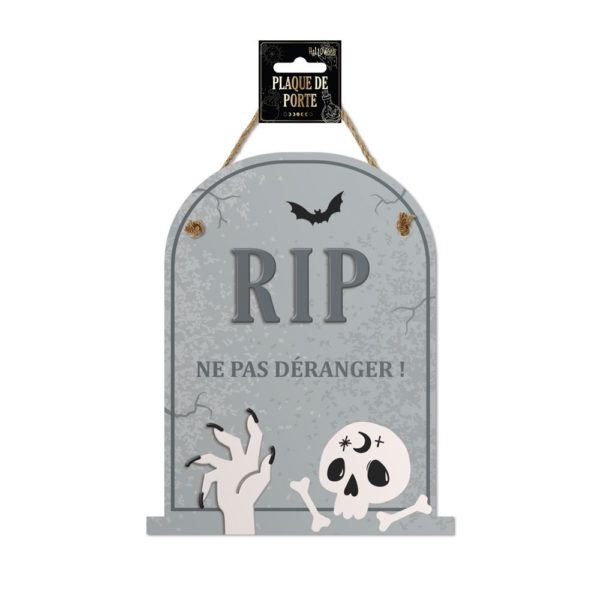 FETESETOCCASIONS-HALLOWEEN-DECODESALLE-PLAQUEDEPORTE-RIP
