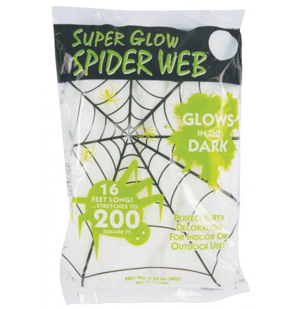 FETESETOCCASIONS-HALLOWEEN-DECODESALLE-TOILEDARAIGNEE-BLANCHE-60GR-GLOWINTHEDARK