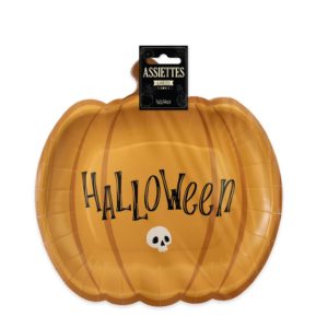 FETESETOCCASIONS-HALLOWEEN-DECODETABLE-ASSIETTES-CITROUILLE