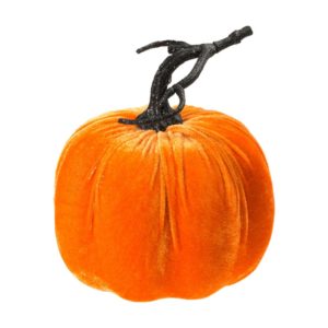 FETESETOCCASIONS-HALLOWEEN-DECODETABLE-CITROUILLE-VELOURS-ORANGE