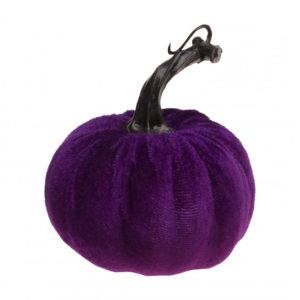 FETESETOCCASIONS-HALLOWEEN-DECORATION-CITROUILLE-VELOURS-VIOLETTE
