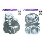 FETESETOCCASIONS-HALLOWEEN-DECORATIONDESALLE-STICKER-HALLOWEEN-CITROUILLE