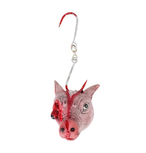 FETESETOCCASIONS-HALLOWEEN-DECORATIONDESALLE-TETEDECOCHON-LATEX-ENSANGLANTE