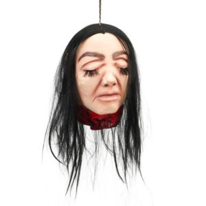 FETESETOCCASIONS-HALLOWEEN-DECORATIONDETABLE-TETECOUPEE-LATEX-ENSANGLANTE