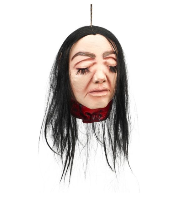 FETESETOCCASIONS-HALLOWEEN-DECORATIONDETABLE-TETECOUPEE-LATEX-ENSANGLANTE