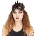 FETESETOCCASIONS-HALLOWEEN-ACCESSOIRESCHEVEUX-COURONNE-NOIR-MALEFIQUE