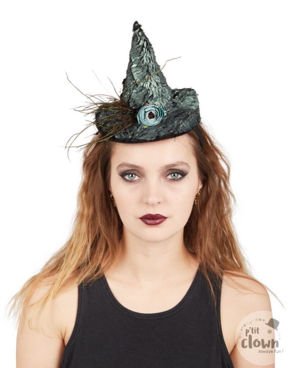 FETESETOCCASIONS-HALLOWEEN-ACCESSOIRESSORCIERE-SERRETETE-MINICHAPEAUX