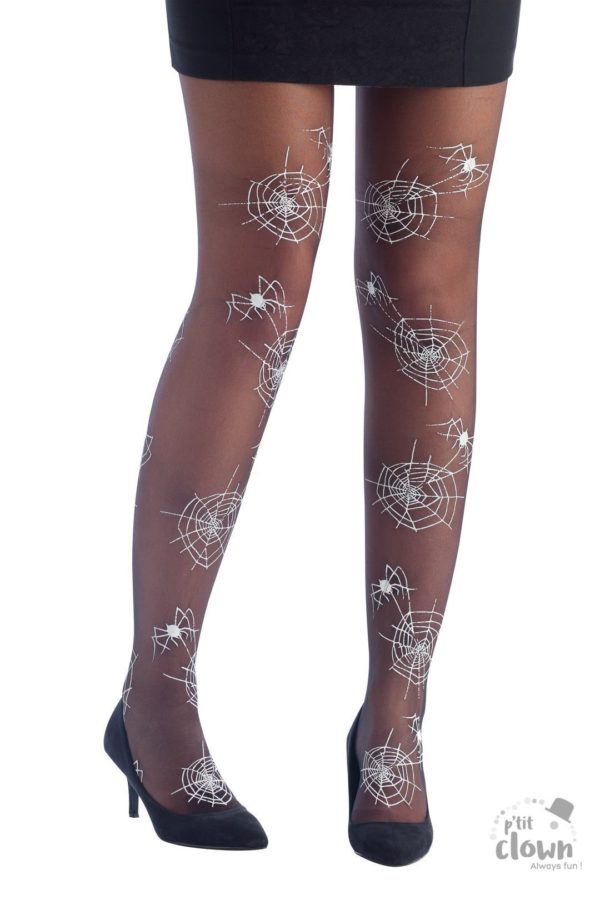 FETESETOCCASIONS-HALLOWEEN-BASETCOLLANTS-TOILEDARAIGNEE-NOIR-BLANC