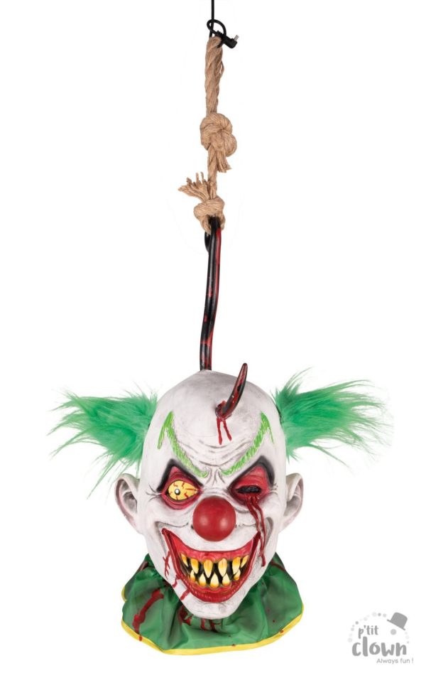 FETESETOCCASIONS-HALLOWEEN-DECODESALLE-CLOWN-TETE-ASUSPENDRE