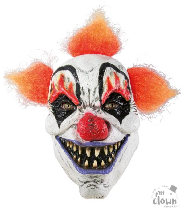FETESETOCCASIONS-HALLOWEEN-MASQUES-CLOWN-MALEFIQUE-ORANGEETBLANC