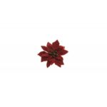 4-poinsettias-lie-de-vin-paillettes-or-6cm