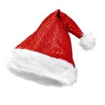 ARTICLES DE FETE-ACCESSOIRES NOEL-CHAPEAU DE NOEL-CHAPEAU DE NOEL A PAILLETTES-CHAPEAU PERE NOEL