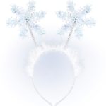 ARTICLES DE FETE-ACCESSOIRES NOEL-SERRE-TETE FLOCONS DE NEIGE-SERRE TETE NOEL