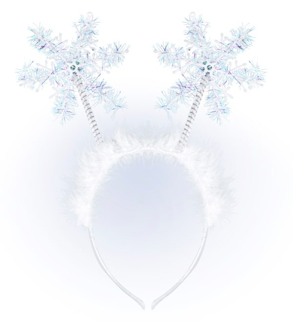 ARTICLES DE FETE-ACCESSOIRES NOEL-SERRE-TETE FLOCONS DE NEIGE-SERRE TETE NOEL