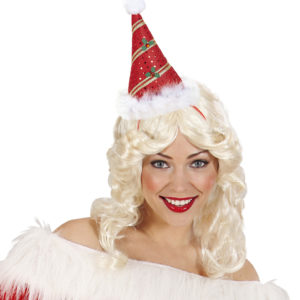 ARTICLES DE FETE-ACCESSOIRES NOEL-SERRE-TETE MINI CHAPEAU PERE NOEL-SERRE TETE NOEL