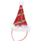 ARTICLES DE FETE-ACCESSOIRES NOEL-SERRE-TETE MINI CHAPEAU PERE NOEL-SERRE TETE NOEL