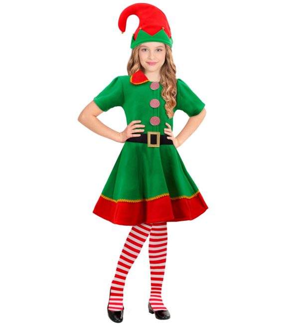 ARTICLES DE FETE-DEGUISEMENT-DEGUISEMENT NOEL-DEGUISEMENT ENFANT-DEGUISEMENT LUTIN FILLE