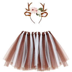 ARTICLES DE FETE-KIT RENNE-DEGUISEMENT RENNE-CORNE DE RENNE-SERRE TETE RENNE-TUTU RENNE
