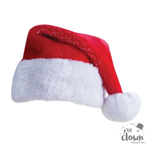 FETESETOCCASIONS-NOEL-ACCESSOIRES-BONNET-ADULTE-ROUGEETARGENTE