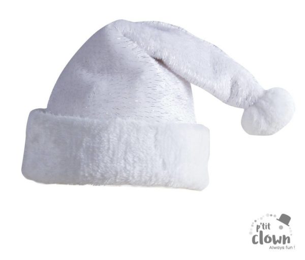 FETESETOCCASIONS-NOEL-ACCESSOIRES-BONNET-ENFANT-BLANCARGENTE