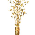 FETESETOCCASIONS-NOEL-ACCESSOIRES-BOUTEILLESCANONACONFETTIS-16CM-OR