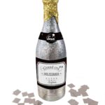 FETESETOCCASIONS-NOEL-ACCESSOIRES-BOUTEILLESCANONACONFETTIS-32CM-ARGENT