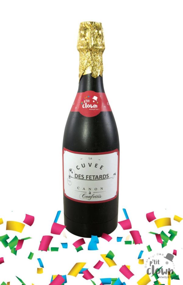 FETESETOCCASIONS-NOEL-ACCESSOIRES-BOUTEILLESCANONACONFETTIS-32CM-MULTI